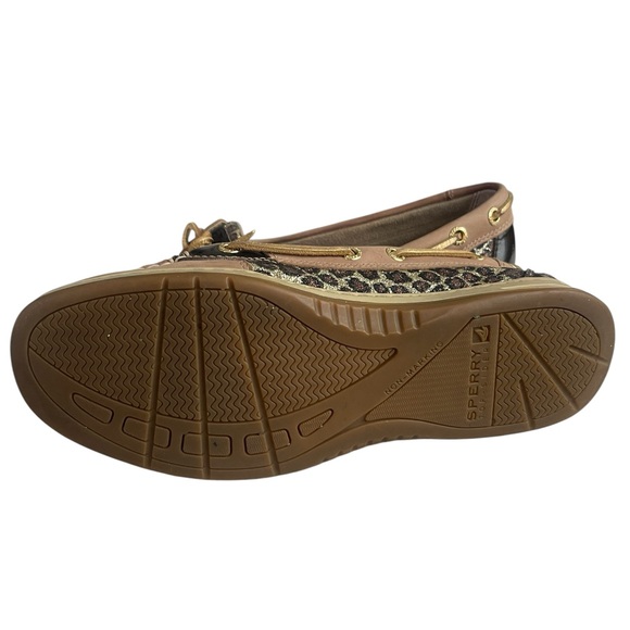 Sperry Top-Sider Angelfish Leopard Boat Shoes Women’s 8M Preppy Nautical - Picture 5 of 6